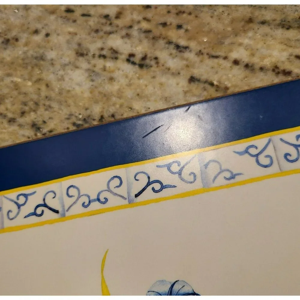 Delftware Past Times Vintage Set of 2 Place Mats England Table Mats